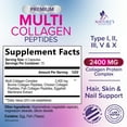 thumbnail image 3 of Multi Collagen Pills 2400 mg - Advanced Types I, II, III, V, X - Hydrolyzed Multi Collagen Peptides Pills, Collagen Supplements for Women & Men - Hair, Skin, & Nail Support Supplement - 60 Capsules, 3 of 11