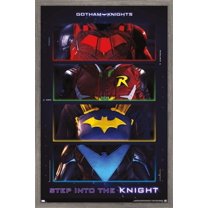 DC Comics Gotham Knights - Chest Emblems Wall Poster, 14.725" x 22.375" Framed