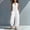 White, variant on Linen Jumpsuits for Women Sleeveless Casual Stand Collar Button Loose Wide Leg Romper,Summer Linen Blend Jumpsuits for Women(White,S)