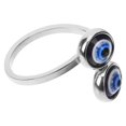 thumbnail image 2 of Evil Eye Finger Ring Open Band Wrap Ring Gothic Vintage Jewelry for Women Girls, 2 of 3