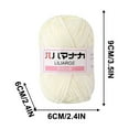 thumbnail image 2 of Mouliraty Hand-woven Thick Ice Bar Yarn Handcrafted DIY Crochet Sweater Doll Yarn Segment Dyed Scarf Yarn, 2 of 5