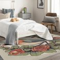 thumbnail image 4 of Birdie Rug, Rose Area Rug 3x5, Animal Carpet, Entryway Rugs Bedroom, Fluffy Machine Washable Non-Slip Low-Pile Non-Shedding Rug for Kitchen, indoor outdoor Entrance rugs Km&-348, 4 of 7