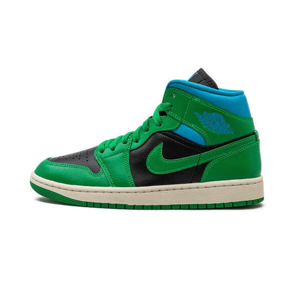 Jordan WOMENS AIR JORDAN 1 MID WMNS "Lucky Green Aquatone" BQ6472 033 from Stadium Goods