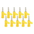 thumbnail image 4 of Open Screw Banana Plug Wire Banana Connectors Banana Socket 10Pcs Solderless Banana Plug ABS Brass Lantern Open Screw Bananas Connectors For Inverters 4mm, 4 of 8