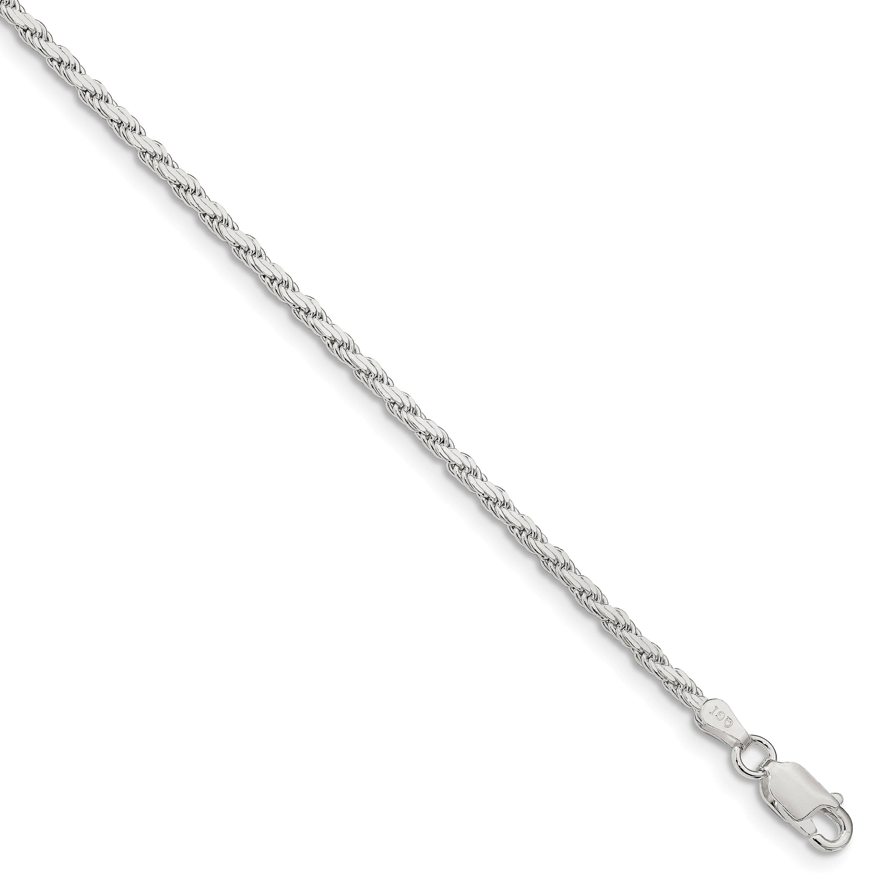Chains .925 Sterling Silver 2.50MM Round Snake Link Necklace