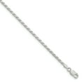 thumbnail image 1 of Sterling Silver 2.50mm Flat Rope Chain (Weight: 3.12 Grams, Length: 7 Inches), 1 of 4