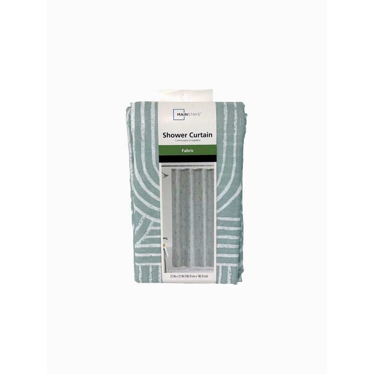 Mainstays Green Arches Shower Curtain and Liner Set photo 4