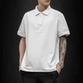 thumbnail image 5 of Camiseta de manga corta de verano, polo para hombre, camiseta con solapa, ropa holgada, versión coreana de la tendencia, marca Tide de moda que combina con todo, talla L, 5 of 5