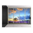 thumbnail image 2 of wall26 - Lone Tree on a Field of Purple Flowers as The Sun Rises Viewed from Sliding Door - Creative Wall Mural, Peel and Stick Wallpaper, Home Decor - 66x96 inches, 2 of 6
