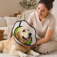 thumbnail image 4 of Adjustable Pet Anti Lick Bite Collar, Protective Neck Cone Pet Recovery Collar for Small Medium Large Dog Post Surgery Wound Protection Green XL, 4 of 5