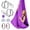 Purple, variant on Aerial Yoga Hammock 5.5 Yards (198 Inches) – Premium Aerial Silk Swing for Antigravity Fitness, Inversion Therapy, Strength & Flexibility | Purple | Yoga Trapeze for Home & Studio
