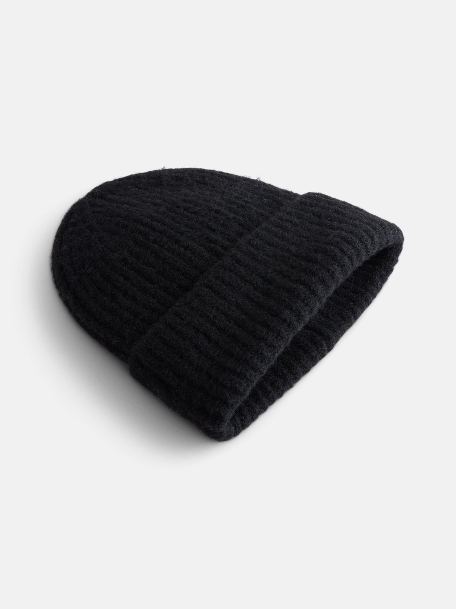 Scenario Women's Rib Knit Beanie, Black Soot
