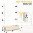 thumbnail image 5 of Kids Clothing Rack with Basket - White, Easy Storage for Toddlers and Baby Clothes, 5 of 6