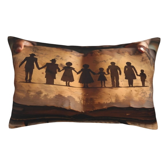 Balery Vintage Family History Book Funda de Cojín Estampada, Regalos para Mujeres, Regalos de Amor para Ella, Regalos para Novia o Esposa, Funda de Almohada-16"x24"
