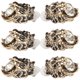 thumbnail image 5 of 3 pares de pendientes colgantes con diseño de leones y diamantes, joyería decorativa para las orejas, color blanco, 5 of 14