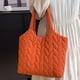 thumbnail image 2 of (Envío Doblado Por La Mitad) Bolso Hombro para Mujer Gran Capacidad Con Bordado Acolchado Informal A La 1209 Naranja, 2 of 8