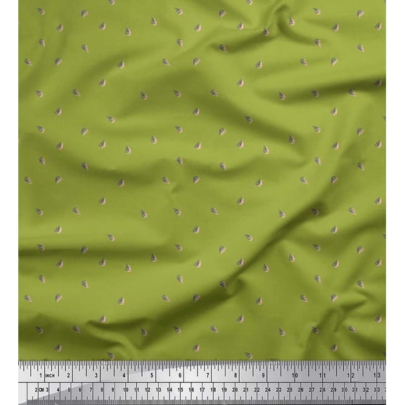 Soimoi Velvet Fabric Yacht Shirting Print Sewing Fabric Yard 58 Inch Wide