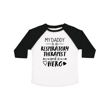 

Inktastic My Daddy is a Respiratory Therapist and a Hero Gift Toddler Boy or Toddler Girl T-Shirt