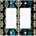 thumbnail image 6 of Metal Light Switch Plate Cover Ethnic Aztec Tribal Pattern Teal SFR064, 6 of 13