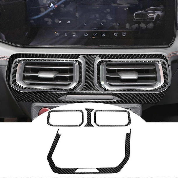 Carbon Fiber Sticker For GT 2024 2025 Car Central Control AC Outlet Vent Panel Trim Interior Accessories