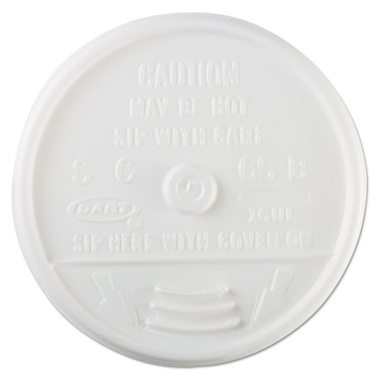 Sip Thru Lids, Fits 6 oz to 10 oz Cups, White, 100/Pack, 10 Packs/Carton Sip Thru Lids, Fits 6 oz to 10 oz Cups, White, 100/Pack, 10 Packs/Carton