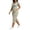 Khaki, variant on Womens Plus Size Capri Pants, Summer Casual Multiple Pockets Elastic Waist Cargo Capris for Women Khaki Size 2XL