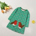 thumbnail image 7 of Tdoqot Toddler Girls Dresses- Cute Tshirt Dress Casual Long Sleeve Cotton Spring Clothes Green Size 5T, 7 of 7