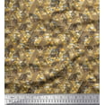thumbnail image 1 of Soimoi Silk Fabric Stripe,Triangle & Leopard Animal Print Fabric by Yard 42 Inch Wide, 1 of 1