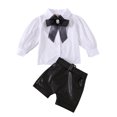 thumbnail image 3 of Sngxgn Girl Clothes Top Pants Sets Cotton little Girl Outfits Sweatsuits Kid Girl's Clothing Set(White,90), 3 of 9
