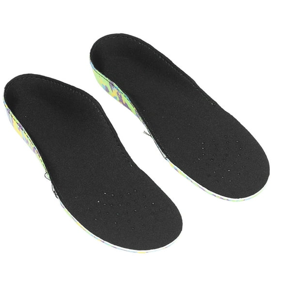 2pcs Plantar Fasciitis Feet, Insoles Arch Supports Orthotics Inserts Relieve Flat Feet High Arch Foot Pain For Children Black