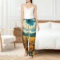 thumbnail image 4 of Fotbe Field Style Bicycle Young Sunflower Pantalones de Pijama para Mujer, Pantalones de Dormir, Pantalones Pj con Cordón y Bolsillos-Large, 4 of 6