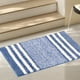 thumbnail image 5 of Tapete de entrada de microfibra extra grueso, 1 unidad, antideslizante, 40,64 x 60 cm, absorbente de agua, para baño y cocina, con base de secado rápido para zonas húmedas (azul)., 5 of 9