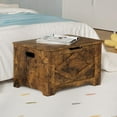 thumbnail image 3 of GarveeHome 23.6" Storage Chest, Wooden Storage Bench with Safety Hinge, Easy Assembly, Large Toy Chest for Entryway, Living Room, Bedroom, 3 of 6