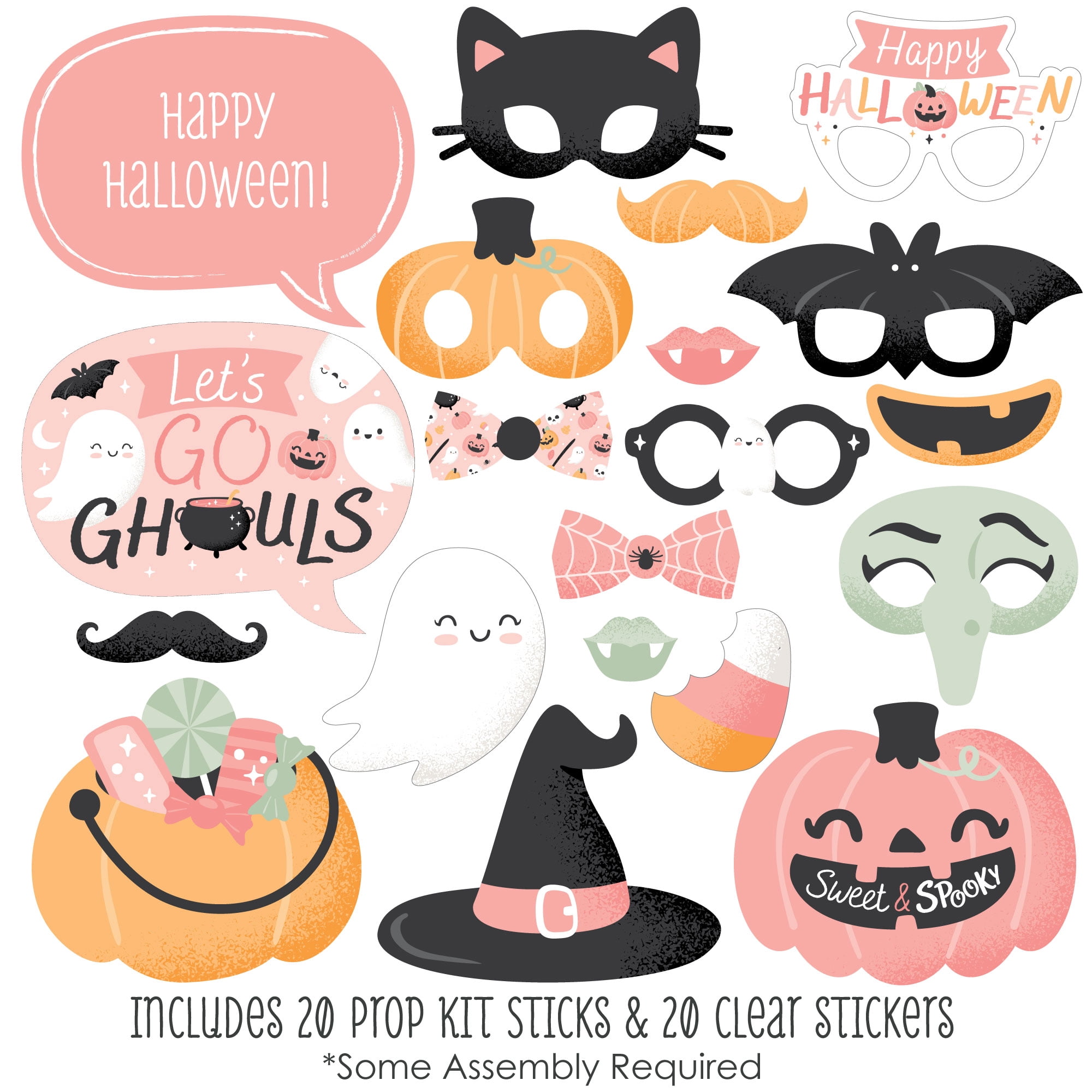 Big Dot Of Happiness Kürbis-Ausstanzungen – 24 Stück, 3 Größen, Aus Karton, Für Herbst- & Halloween-Deko