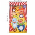 thumbnail image 3 of 2026 Carnival Toss Game Banner with Bean Bags, Circus Theme Party Decorations Toss Banner for Indoor Outdoor Activities, Hanging Bean Bag Toss Game Backdrop(55x30in) B, 3 of 6