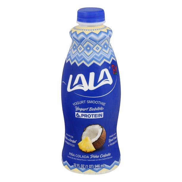 LALA Pina Colada Probiotic Yogurt Drink, 32 oz Bottle