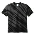 thumbnail image 6 of Yellow Rooster Men's Short Sleeve Tiger Stripe Tie-Dye Cotton T-Shirts Black S, 6 of 6