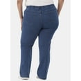thumbnail image 6 of JMS Just My Size by Hanes Women's Plus Size 4 Pocket Bootcut Jeans, Single and 2-Pack, 6 of 8