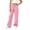 Pink, variant on UDAUDU Girls Cargo Sweatpants Preppy Kids Pants Wide Leg Baggy Sweat Pants Teen Joggers School Athletic Casual Trousers with Pockets