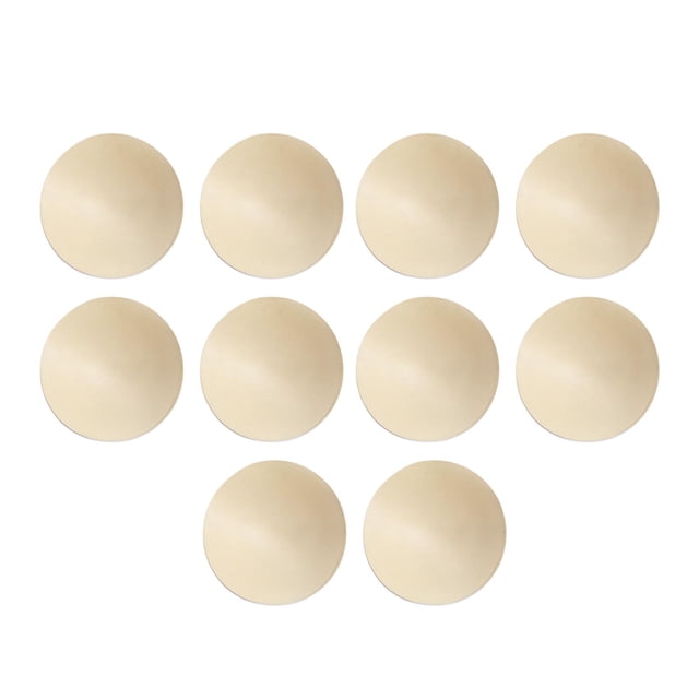 10Pcs Bra Pads Inserts Removable Sponge Pads for Swimsuit Bikini Tops Sports beige