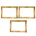 thumbnail image 1 of 1 Set 3Pcs Wedding Photography DIY Paper Picture Frames Photo Props (Golden), 1 of 8