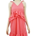 thumbnail image 2 of Bimba Sexy Summer Spaghetti Strap Sundress V-Neck Casual Ruffle Long Maxi Beach Dress, 2 of 9