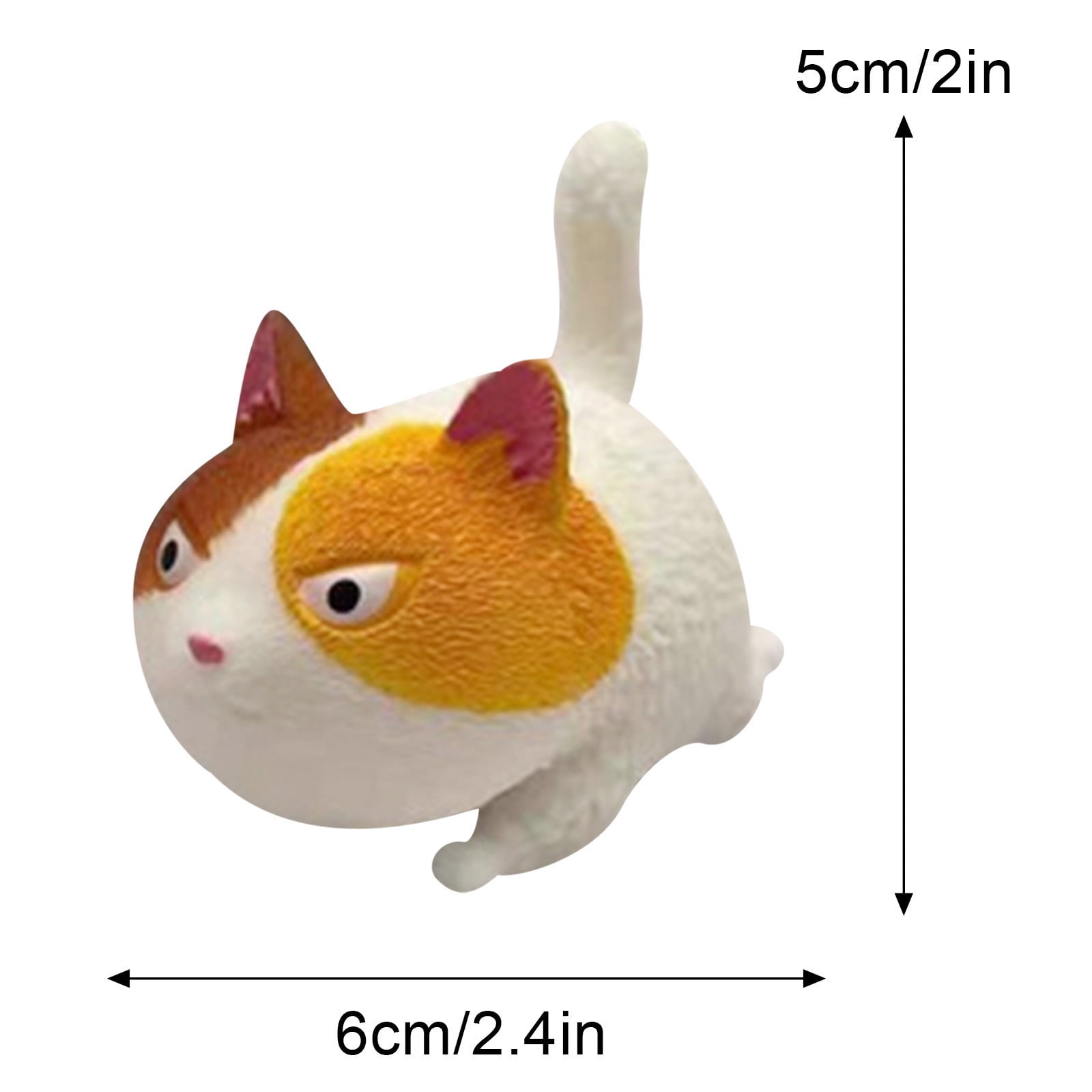 Vacemry Stress Relief SqueezingToy, Soft Hand Grip Ball for Anxiety Fidget Sensory Therapy, Angry Cat Squeeze for Office Desk Home Car Travel, Cute Novelty Decompression Gift for AdultsKids