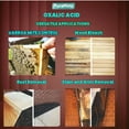 thumbnail image 7 of Oxalic Acid (2 lbs) 99.6% Pure - Multipurpose Cleaner and Stain Remover for Wood, Metal & Stone - Rust Removal - Wood Restorer - Deck Cleaner. Packed in Durable Resealable Packaging., 7 of 7