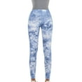 thumbnail image 6 of YanHoo Tie Dye High Waisted Jegging for Women Trendy Stretchy Skinny Jeans Slim-Leg Pull on Leggings Yoga Pants with Pockets Sky Blue,S, 6 of 7