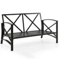 thumbnail image 6 of Afuera Living Metal/Fabric Patio Loveseat in Oatmeal/Oil Rubbed Bronze, 6 of 11