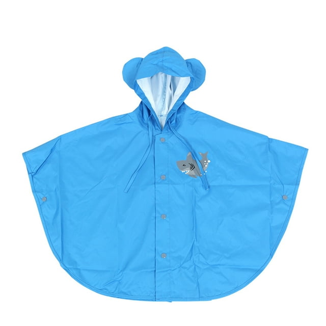 Poncho de lluvia Poncho de lluvia para niños con capucha, chubasquero de dibujos animados para niños y niñas, chaqueta de lluvia bonita, ropa impermeable para niños, bloque de viento y lluvi 1 1