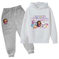 thumbnail image 4 of Sudadera con capucha de Gabby Cats para niños, ropa para casa de muñecas Gabby para niñas pequeñas, sudaderas con capucha y pantalones, conjuntos de 2 piezas, bonito disfraz para niños, chándales para, 4 of 5