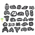 thumbnail image 4 of Molde para dar forma al cabello Jadeshay 25 piezas Plantillas de tatuajes, 4 of 14