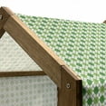 thumbnail image 5 of Irish Pet House, Classical Argyle Diamond Line Pattern with Crosswise Lines Old Fashioned, Outdoor & Indoor Portable Dog Kennel with Pillow and Cover, 5 Sizes, Green Pale Green White, by Ambesonne, 5 of 5